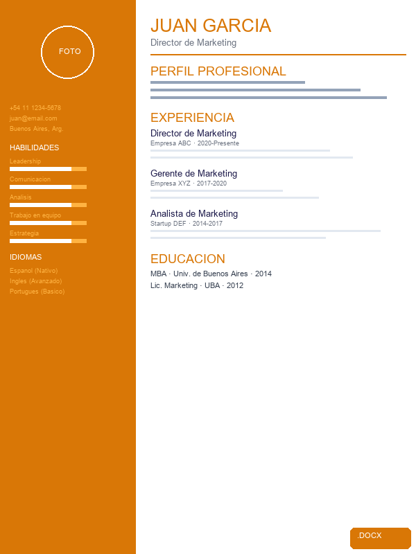 CV Funcional