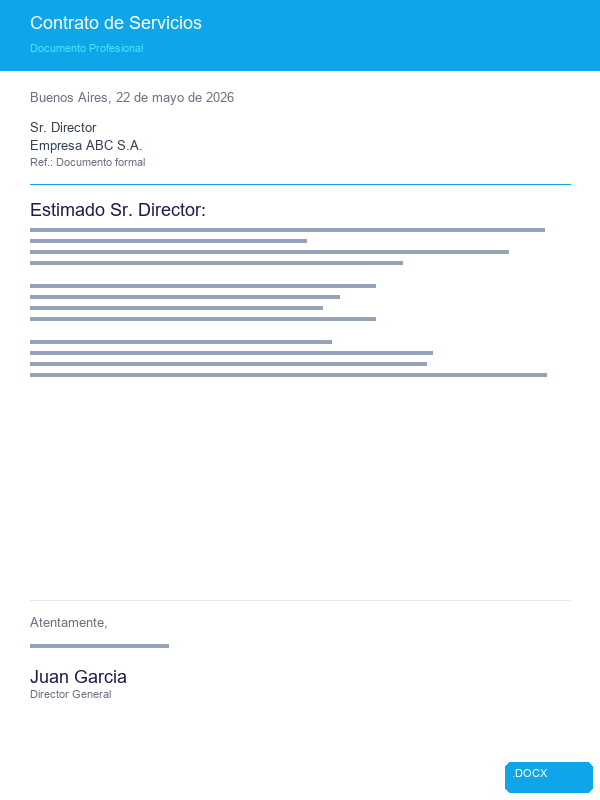 Contrato de Servicios